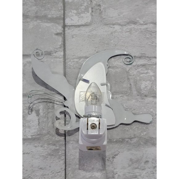 Ganz Metal‎ Butterfly Night Light NWOT 6" x 5.5" Swirls Blue Green Yellow - Picture 4 of 9